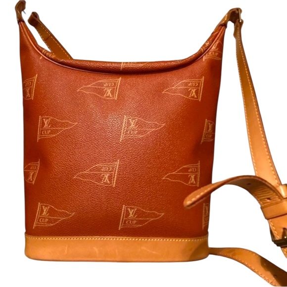 Louis Vuitton Le Touquet vintage Red Canvas bag limited edition retired rare - Picture 3 of 11